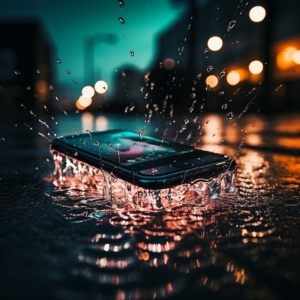 smartphone on the water